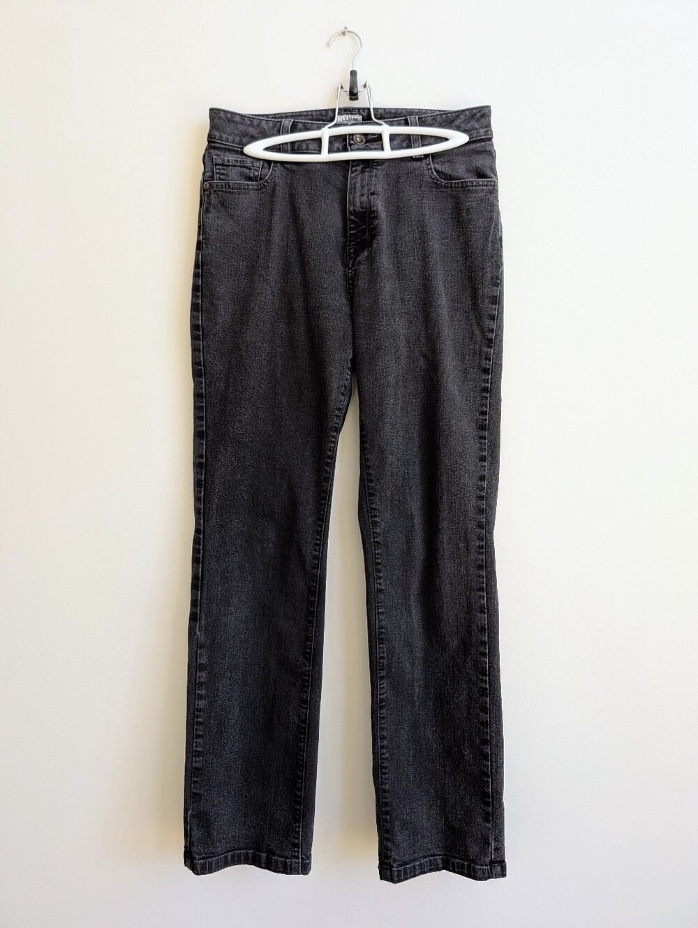 LL Bean Classic Fit Size 10 Made In Mexico Faded Black Straight Leg Jeans